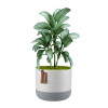 Osłonka ceramiczna dwukolorowa biało-szara 14cm Peony